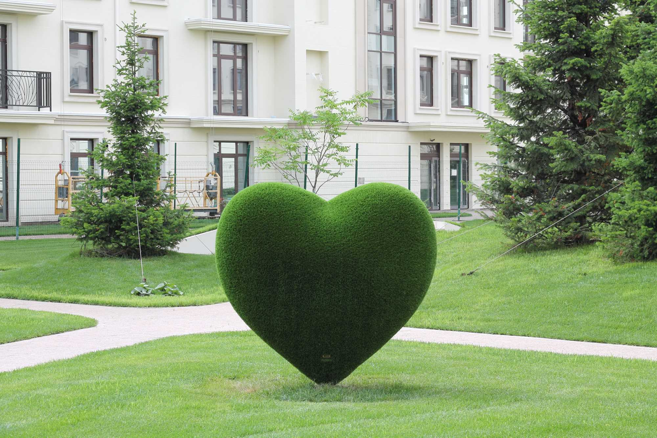 Фигуры из искусственной травы "Сердце" - фото 2 - id-p198091545
