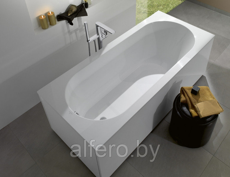 Ванна квариловая Villeroy&Boch Oberon 170x70, с ножками, без отв перелива, белая, UBQ177OBE2V-01 - фото 4 - id-p198091582