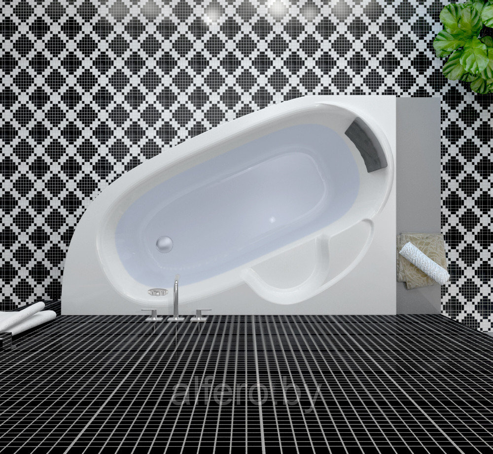 Акриловая ванна Lavinia Boho Bell Pro 370214PL / 140*95 см (левая; с мягким силиконовым подголовником арт. - фото 6 - id-p198091645