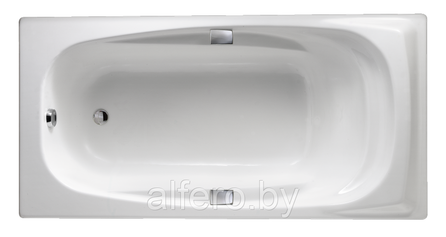 Ванна чугунная 180x90 Jacob Delafon Super Repos E2902-00,с отверстиями для ручек - фото 1 - id-p198091728