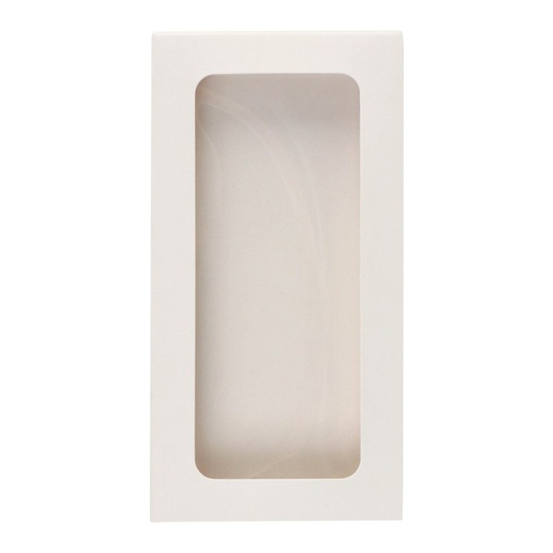 Коробка для шоколадной плитки Chocolate Window White с окном белая, 180х90х15мм - фото 2 - id-p198096240