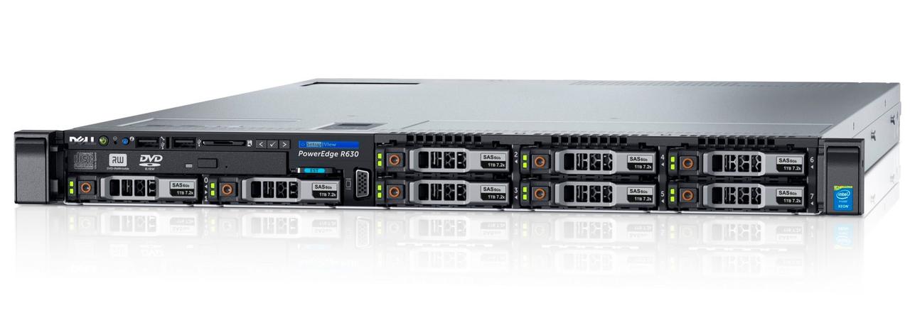 Сервер DELL PowerEdge R630 Xeon 2x E5-2690v3 192Gb DDR4 2133P 8x noHDD 2.5", SAS RAID Perc H730, 1024Mb, DVD,