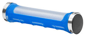 Грипсы Velo VLG-975AD2-L2 длина 135 мм, прозрачно-синие