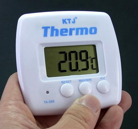 Термометр электронный 2 режима, с уличным датчиком - фото 2 - id-p109263793