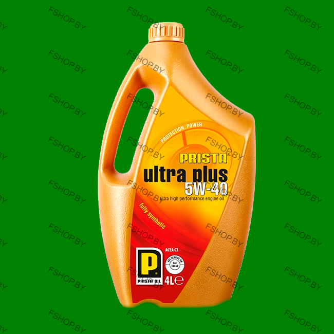 PRISTA ULTRA PLUS 5W40 - 4 литра — Синтетическое моторное масло — Бензиновое-Дизельное
