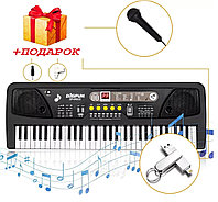 BF-830A2 Детский синтезатор Bigfun, пианино, микрофон, USB, MP3, запись, 61 клавиша