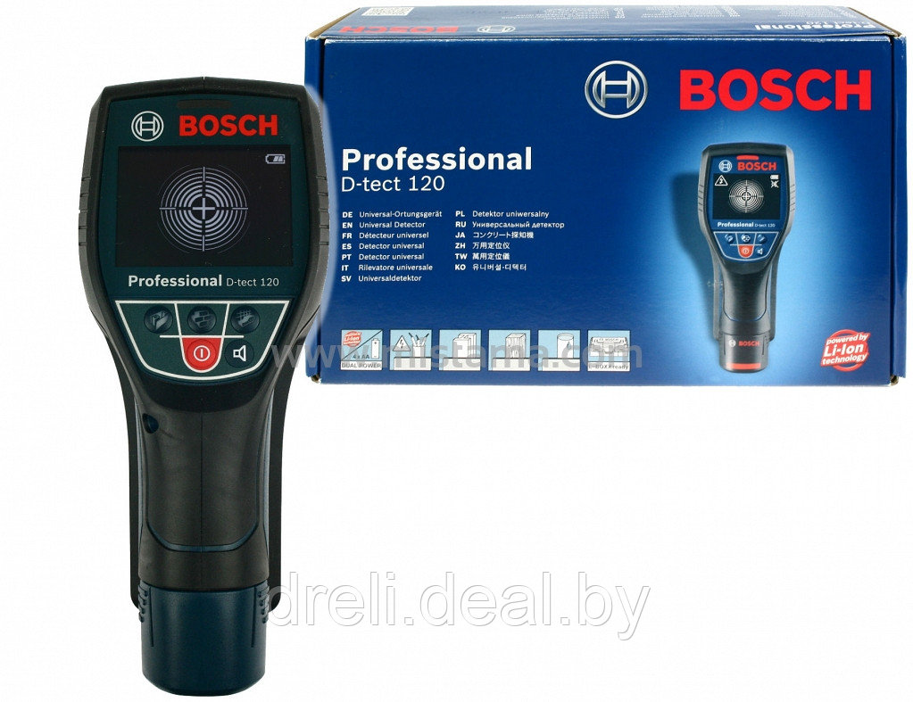 Детектор скрытой проводки Bosch D-tect 120 Professional - фото 1 - id-p198272584