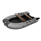 Лодка моторная килевая Лоцман 300 НДНД серый/чёрный, фото 2