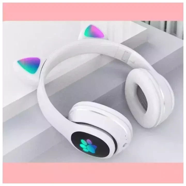 Беспроводные наушники Wireless Headset Cat Ear L400 (белый) - фото 3 - id-p198308937