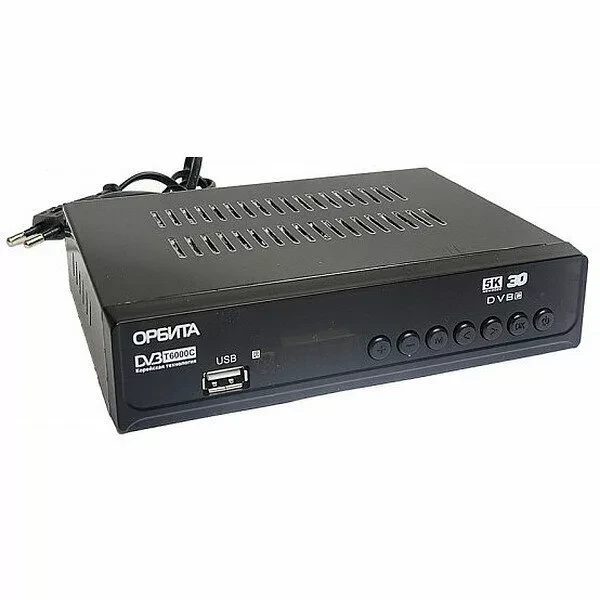 Цифровая приставка для телевизора DVB-T2 Орбита T6000C - фото 2 - id-p198308938