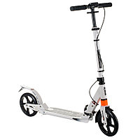 Акция! Самокат с ручным тормозом двухколесный Urban Scooter CS-003S, амортизаторы. Цвет белый. Арт. CS-003S