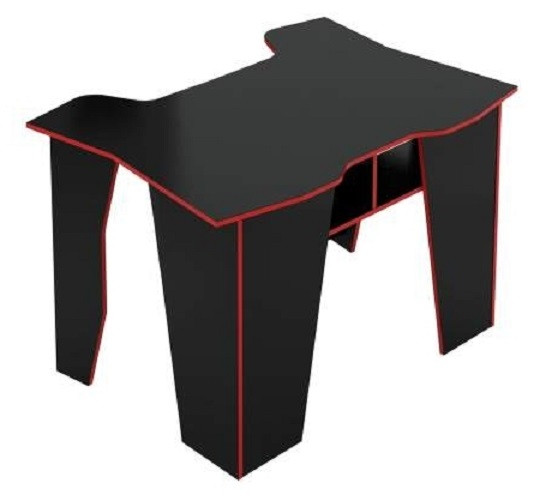 Стол игровой Страйкер-1 черный/красный