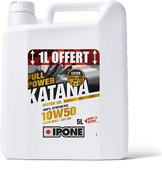 Масло IPONE FULL POWER KATANA 10W50 моторное,100% Synthetic with Ester, 5 л