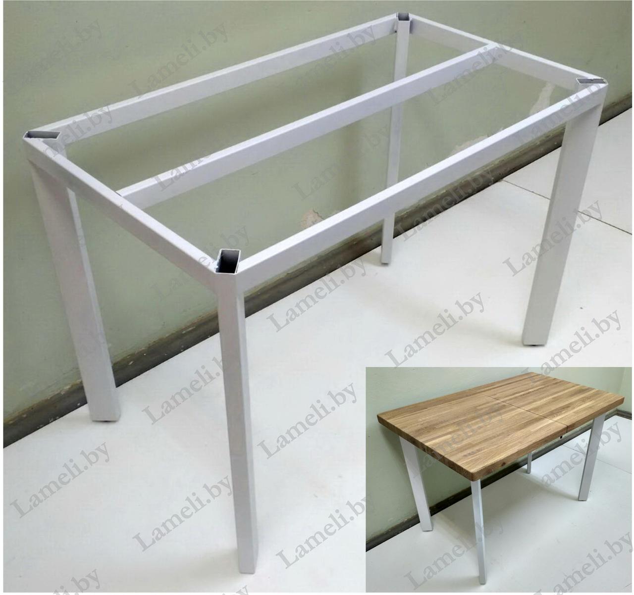 Металлическое подстолье стола серии "Т-4" белого цвета в стиле Лофт. Выбор цвета и размера. Доставка по РБ!