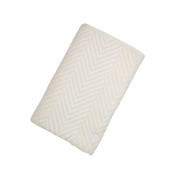 Махровое полотенце для лица 50х90 молочно-белое NURPAK 248