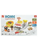 Игровой набор  "Касса" с продуктами и аксессуарами, 668-117