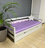 Кровать «Моана» с ящиками (80*160, 80*180, 90*200 см) Массив сосны, фото 2