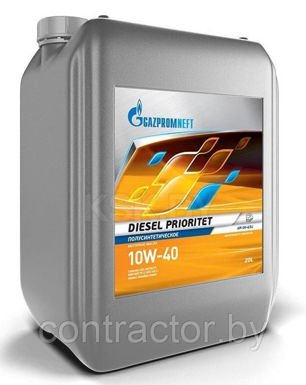 Масло моторное 10W40 Gazpromneft, Diesel Prioritet (20л.) SJ/CH4 - фото 1 - id-p198343242