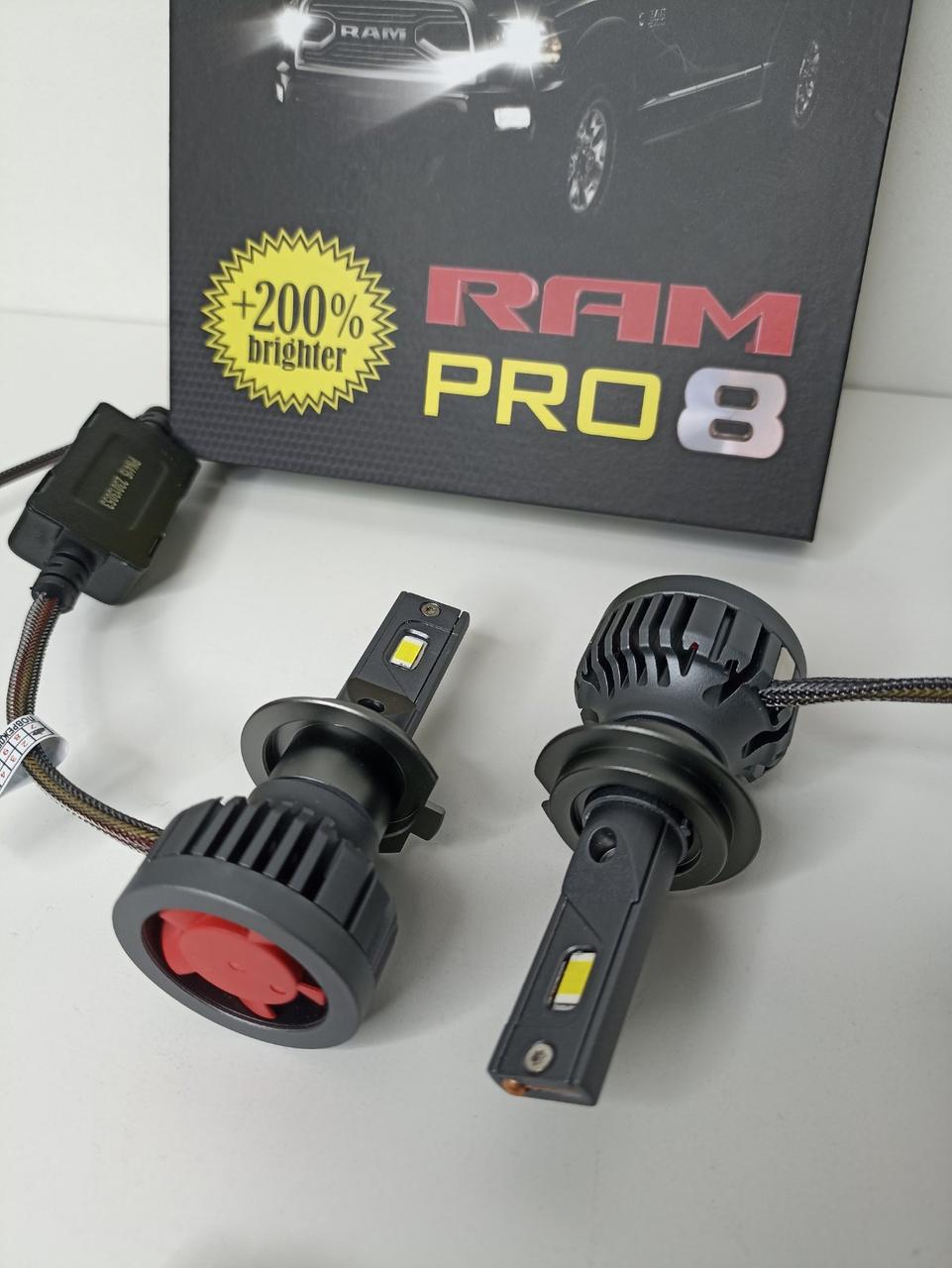 Светодиодные лампы в головной свет RAM8 PRO с цоколем H7 - фото 1 - id-p198354547