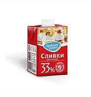 "Сливки для взбивания" с массовой долей жира 33% ТЗ "Чудское озеро" 500мл