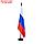 Флаг России, 90 х 150 см, двухсторонний, с бахромой, сатин, фото 3