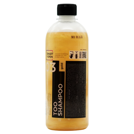 03 TOO SHAMPOO GOLD - высокопенный ручной шампунь без фосфата и растворителей SmartOpen, 500мл - фото 1 - id-p198364151