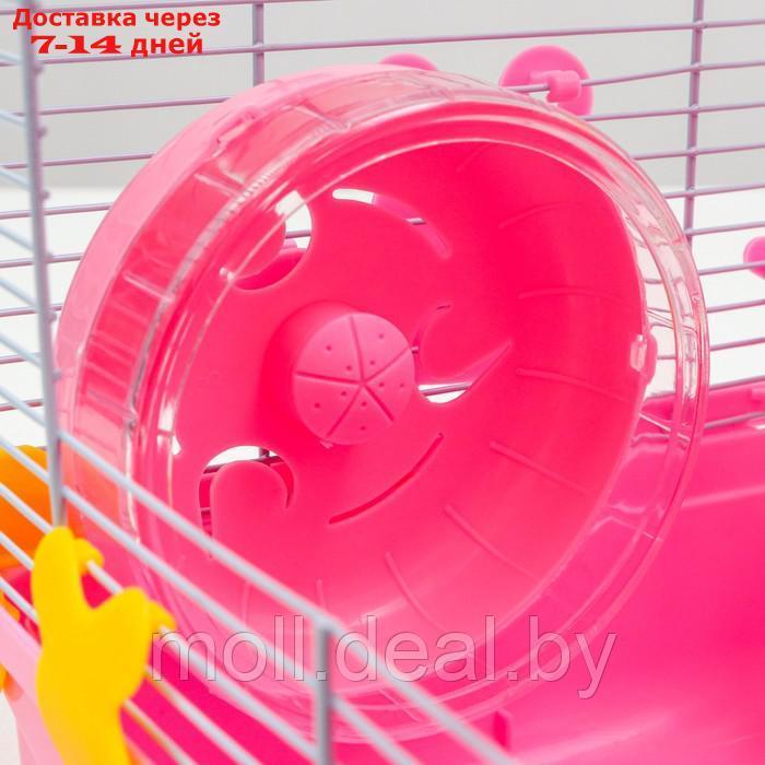 Клетка для грызунов 31 х 24 х 46 см, розовая - фото 8 - id-p198319778