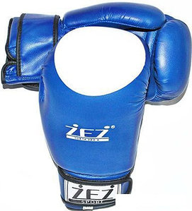 Перчатки для единоборств Zez ZTQ-116-12 (синий)