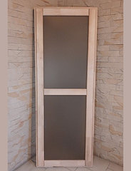 Дверь для бани 700х1900 со стеклом бронза мат.