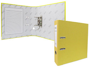 Папка-регистратор 75мм GROSS ПВХ А4 жёлтая (Цена с НДС)
