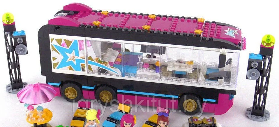 Конструктор Bela Friends "Автобус Поп-звезды", 684 детали (аналог LEGO 41106) - фото 5 - id-p198366700