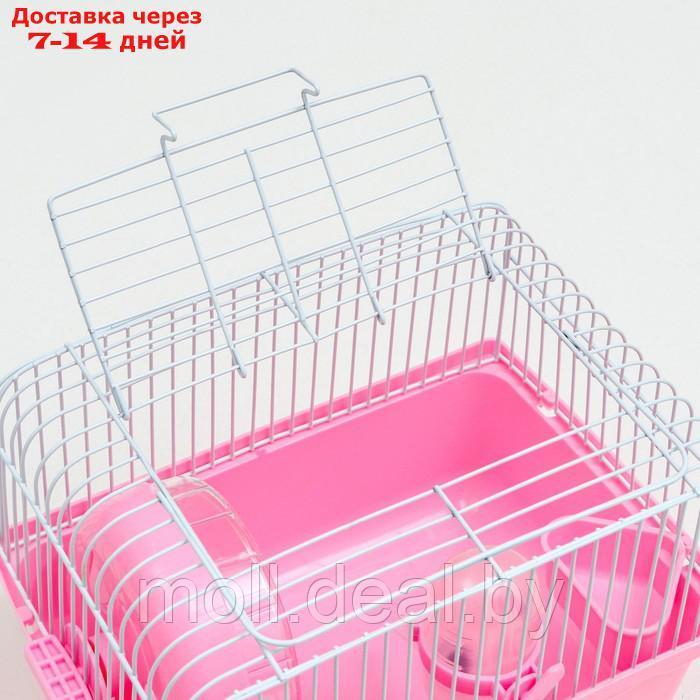 Клетка для грызунов "Пижон", 23 х 17 х 17 см, розовая - фото 4 - id-p198319865