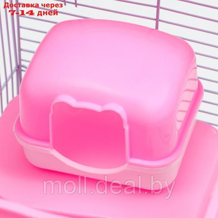 Клетка для грызунов "Пижон", 27 х 21 х 27 см, розовая - фото 9 - id-p198319867