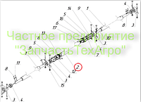 Вал ПМФ-20 нижний шлицевой