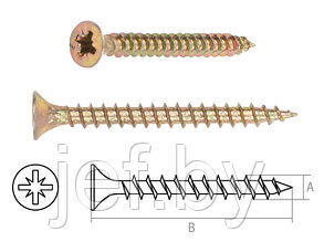 Шуруп универсальный 4.5х70 мм желтый цинк (5 кг) STARFIX SMV2-30450-5