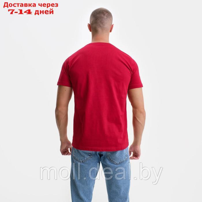 Футболка мужская, цвет красный, размер XL - фото 5 - id-p198323238