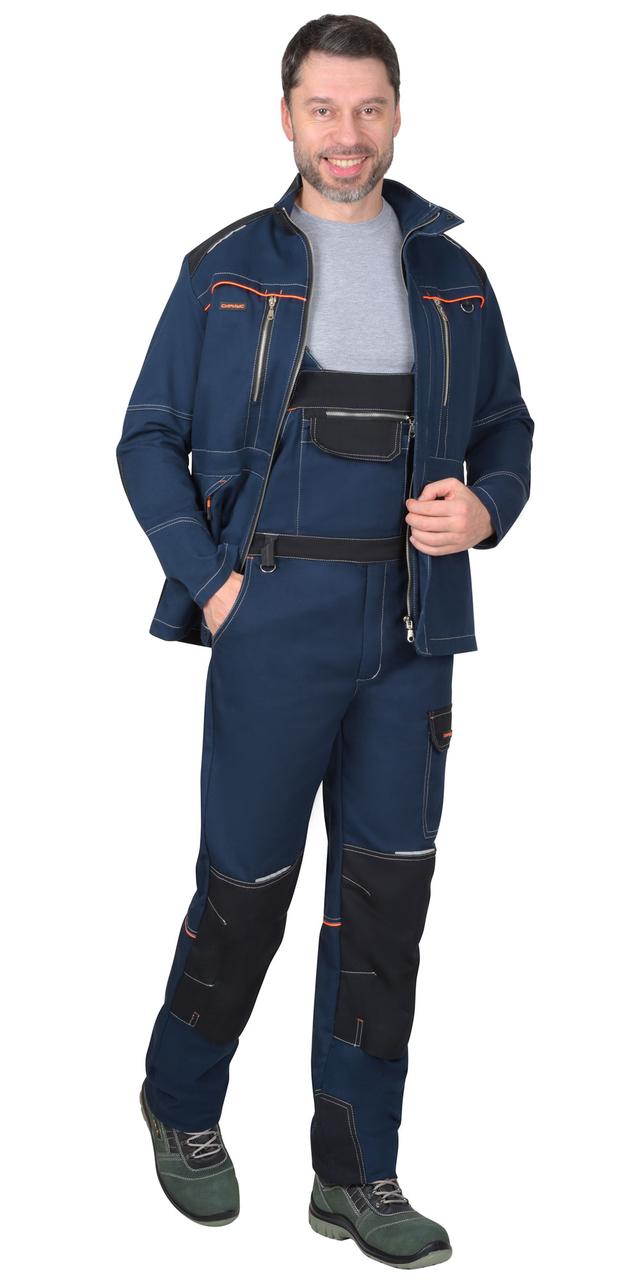 Костюм СИРИУС-ШАТЛ-РОСС куртка, полукомбинезон, синий с черным - фото 1 - id-p198360949