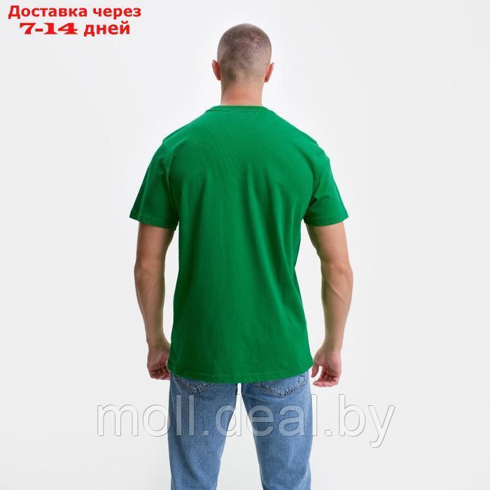 Футболка мужская , цвет зеленый, размер L - фото 4 - id-p198323256