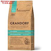 Сухой корм GRANDORF PROBIOTIC для средних и крупных собак, 4 вида мяса/бурый рис, 10 кг