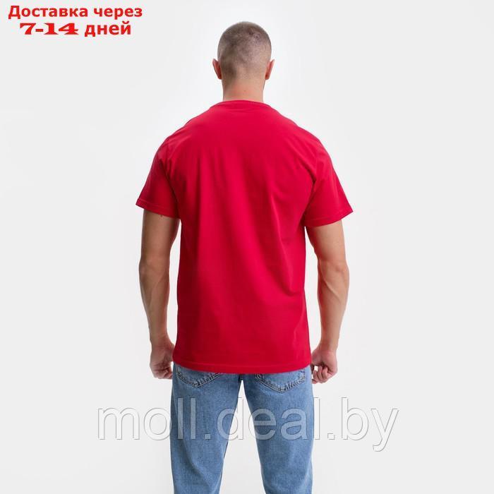 Футболка мужская, цвет красный, размер 4XL - фото 5 - id-p198323264