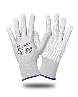 Перчатки Safeprotect НейпМикро-Б (нейлон+ПВХ-микроточка, белый)