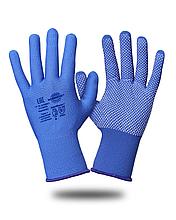 Перчатки Safeprotect НейпМикро-Г (нейлон+ПВХ-микроточка, голубой)