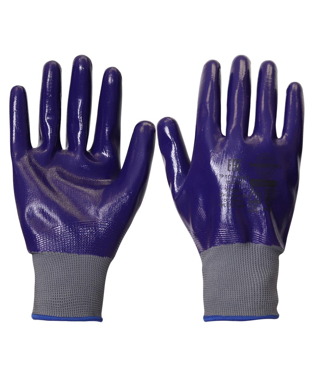 Перчатки Safeprotect НейпНит РП (нейлон+нитрил, фиолетовый) - фото 1 - id-p198361011