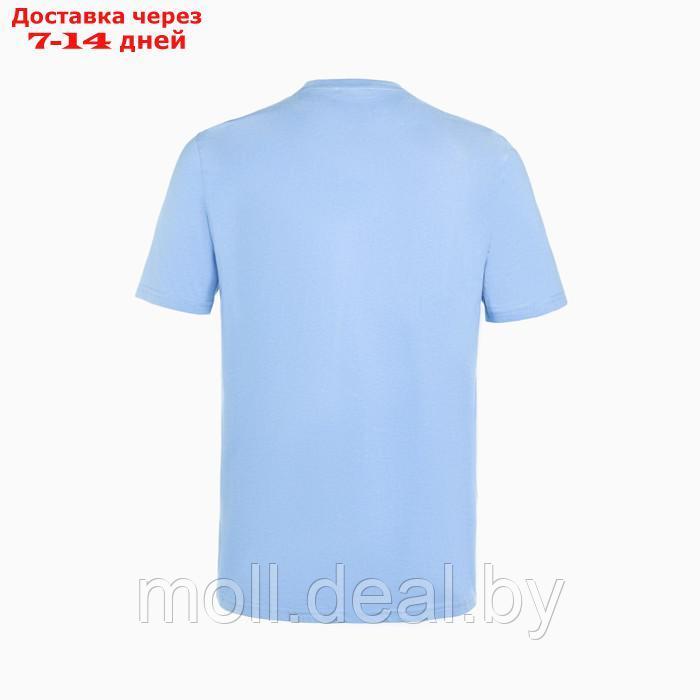 Футболка мужская , цвет голубой, размер L - фото 2 - id-p198323328