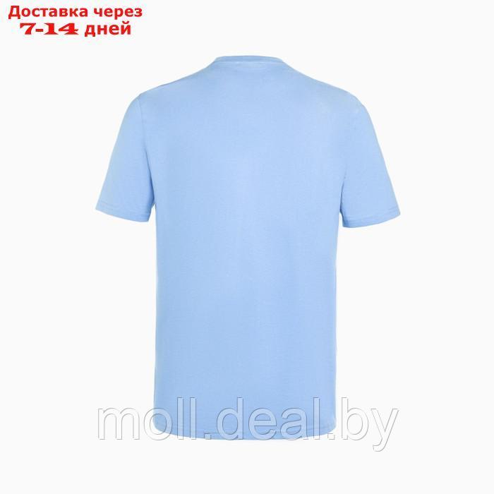 Футболка мужская , цвет голубой, размер L - фото 10 - id-p198323328
