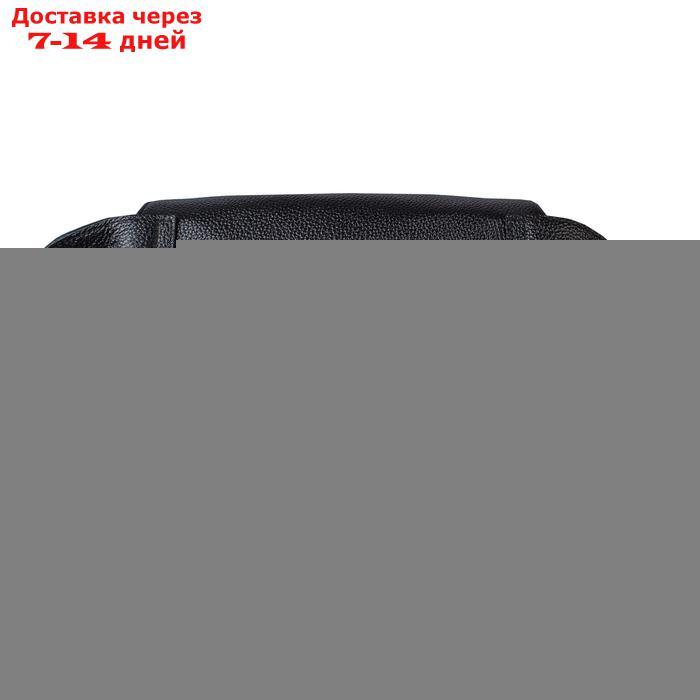 Поясная сумка, 2 отдела на молнии, регулируемый ремень, цвет черный - фото 3 - id-p198318553