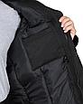 Куртка "СИРИУС-БЕЗОПАСНОСТЬ" зимняя удлиненная, черная, фото 5
