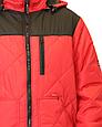 Куртка "СИРИУС-ПРАГА-Люкс" короткая с капюшоном, красная с черным, фото 4