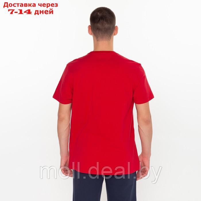 Футболка мужская, цвет красный, размер L - фото 7 - id-p198323391
