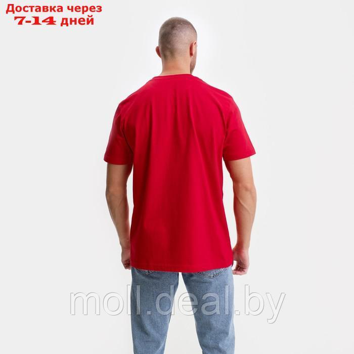 Футболка мужская, цвет красный, размер 2XL - фото 8 - id-p198323421